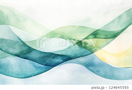 緑の植物の背景イラスト　generative ai 124645593