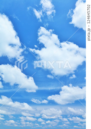 夏の青空と雲 夏の青空と雲 124645702