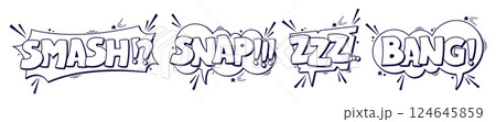 Colorful sticker phrase. Colorful sticker phrase. 124645859
