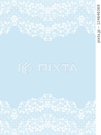 アンティーク風レースの背景ベクターイラスト 124646369