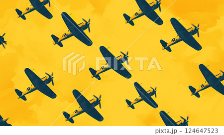 toy military fighter jet airplane pattern on color background, war and conflict illustration concept, combat aviation industry wallpaper toy military fighter jet airplane pattern on color background, war and conflict illustration concept, combat aviation industry wallpaper 124647523