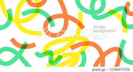 Background with wavy colored shapes. 124647556