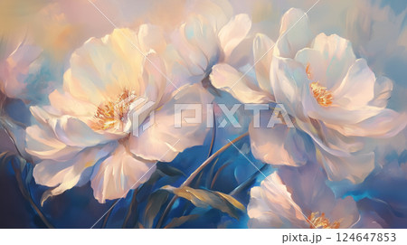 幻想的な花の背景素材(Generative AI) 幻想的な花の背景素材(Generative AI) 124647853
