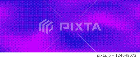 Blue and purple neon gradient vector background with abstract texture. Glitch effect and noise, featuring a pixelated pattern and bitmap distortion for a futuristic look. Blue and purple neon gradient vector background with abstract texture. Glitch effect and noise, featuring a pixelated pattern and bitmap distortion for a futuristic look. 124648072