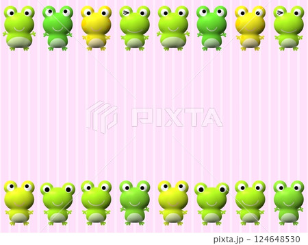 プクプクカエルの背景　B-4 124648530