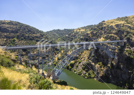 Puente de Requejo bridge, Pino del Oro, Castile and Leon, Spain 124649847