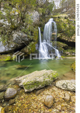 Waterfall Virje (Slap Virje), Triglavski national park, Slovenia Waterfall Virje (Slap Virje), Triglavski national park, Slovenia 124650428