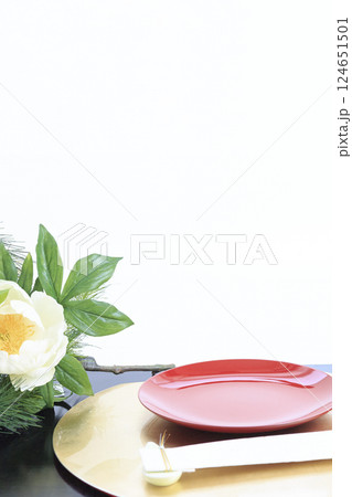 お節料理のセッティング お節料理のセッティング 124651501