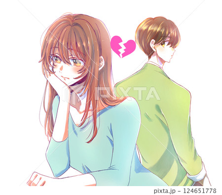 お互いに冷める男女 お互いに冷める男女 124651778