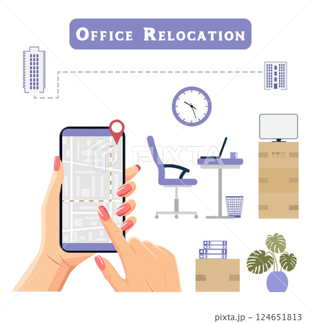 Relocation Office Moving Delivery Changing address Relocation Office Moving Delivery Changing address 124651813