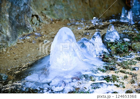たろし滝のツララ たろし滝のツララ 124653368