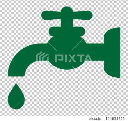 水圖標綠色 124653723