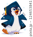Student bird penguin graduate completion of studies academic degree 124653841