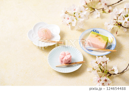 春の和菓子 124654488