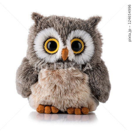 かわいいフクロウのぬいぐるみ 124654996
