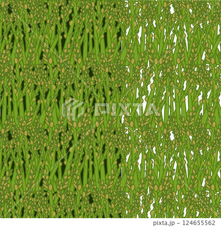 asparagus close up seamless pattern. Vector flat art for food design, recipe, cook book, packages, menu, food ads and decor Eat green 124655562