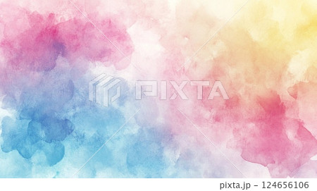 水彩で描いたテクスチャ背景 124656106