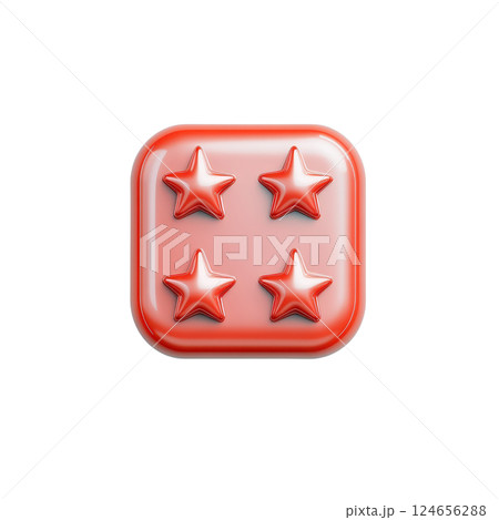 Vibrant red star silhouettes arranged on a minimalist  modern backdrop  creating a striking visual representation of excellence  achievement  and recognition 124656288