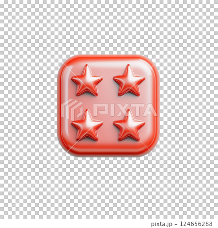 Vibrant red star silhouettes arranged on a minimalist  modern backdrop  creating a striking visual representation of excellence  achievement  and recognition 124656288