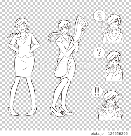 希望に向かって動き出そうとしている人物 124656296