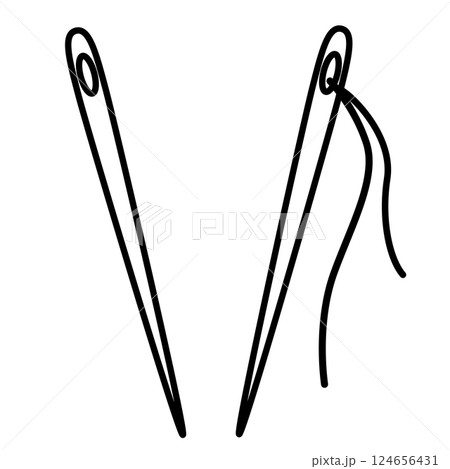 針のシンプルなイラスト 124656431