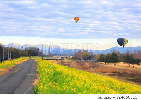 渡良瀬遊水地から望む日光連山 124656515