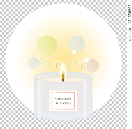 アロマキャンドルのイラスト 124656608