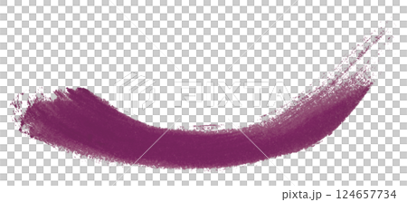 Dark purple brush isolated on transparent background 124657734