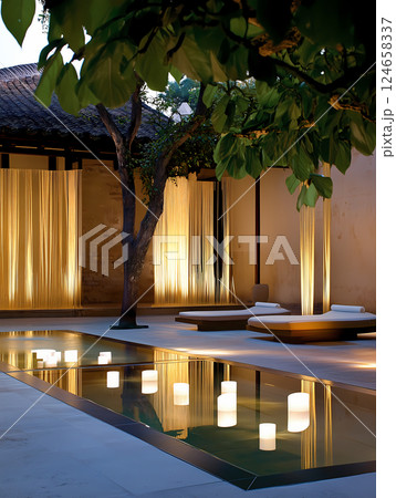 光 ライト 明かり 124658337