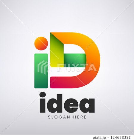 Idea Logo Design, Creative Initials Monogram Company, Vector Illustration Idea Logo Design, Creative Initials Monogram Company, Vector Illustration 124658351