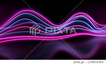 Blue and Pink Light Trails, Long Time Exposure Motion Blur Effect, Vector Illustration Blue and Pink Light Trails, Long Time Exposure Motion Blur Effect, Vector Illustration 124658364