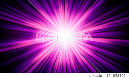 Pink Light Shining on Dark Background, Vector Illustration 124658501