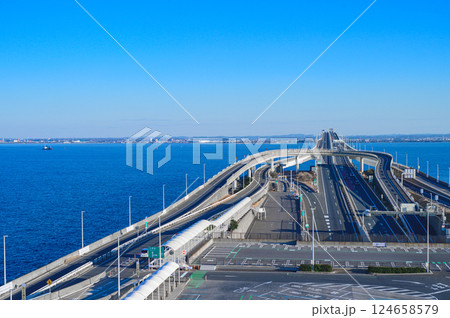 東京湾アクアラインの眺望[千葉県] 124658579