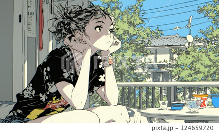 何も予定がない穏やかな休日を過ごしている若い女性