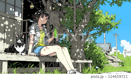 何も予定がない穏やかな休日を過ごしている若い女性