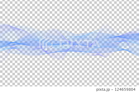 藍色流動的波浪 124659804