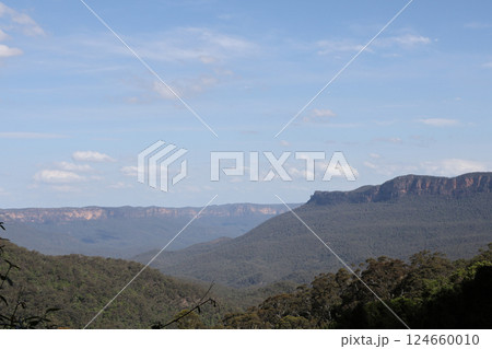 View of landscape in national park at blue mountain at australia 124660010