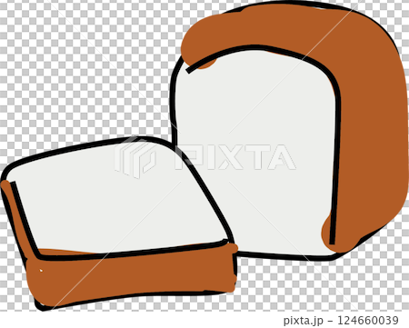 食パンイラスト 食パンイラスト 124660039