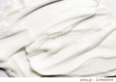 The texture of a cosmetic skin cream with salicylic acid. The texture of a cosmetic skin cream with salicylic acid. 124660044