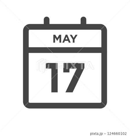 May 17 Calendar Day or Calender Date for Deadlines or Appointment 124660102
