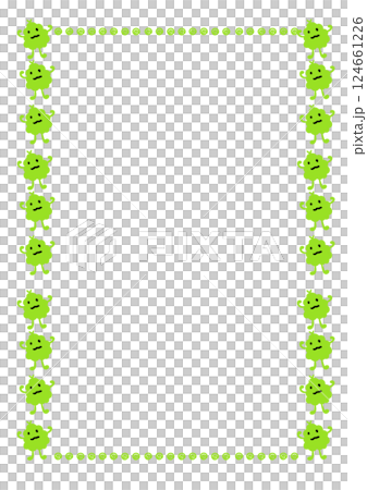 A4 paper frame with germ pattern A4 paper frame with germ pattern 124661226