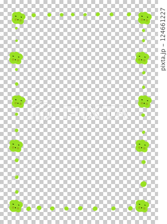 A4 paper frame with germ pattern A4 paper frame with germ pattern 124661227