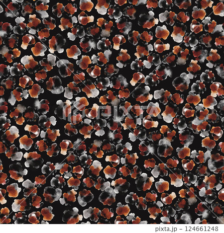 Leopard watercolor pattern design, animal print seamless texture. 124661248