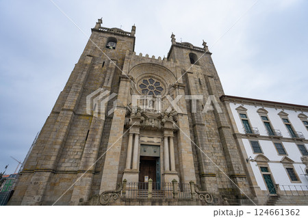Porto Cathedral: Majestic Facade and Towers. Porto Cathedral: Majestic Facade and Towers. 124661362