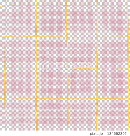 Gold Pink Plaid Gingham Check Hand Drawn Background Overlay Gold Pink Plaid Gingham Check Hand Drawn Background Overlay 124662295