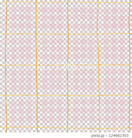 Gold Pink Plaid Gingham Check Hand Drawn Background Overlay Gold Pink Plaid Gingham Check Hand Drawn Background Overlay 124662303