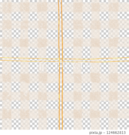 Gold Brown Beige Plaid Gingham Check Hand Drawn Background Pattern Overlay Gold Brown Beige Plaid Gingham Check Hand Drawn Background Pattern Overlay 124662813