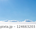 北海道美瑛町　美瑛の丘の雪景色 124663203