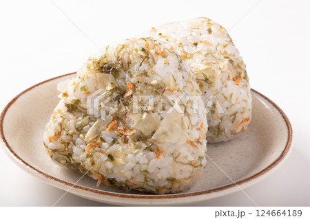 いか昆布 おにぎり いか昆布 おにぎり 124664189