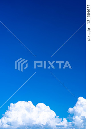 【夏素材】夏空イメージ【長野県】 124664675